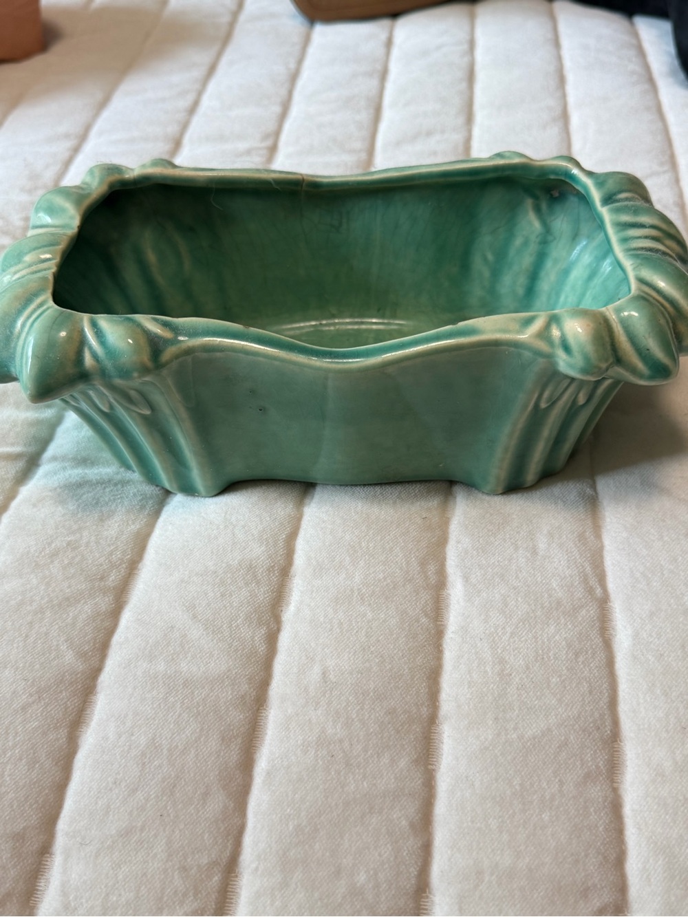MCCOY Green Ceramic Planter Dish